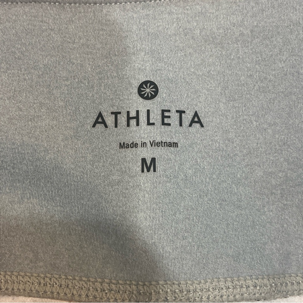 Athleta Leggings Nomad Salutations Cropped Mid Rise Bohemian Gray Size Medium - Picture 7 of 9